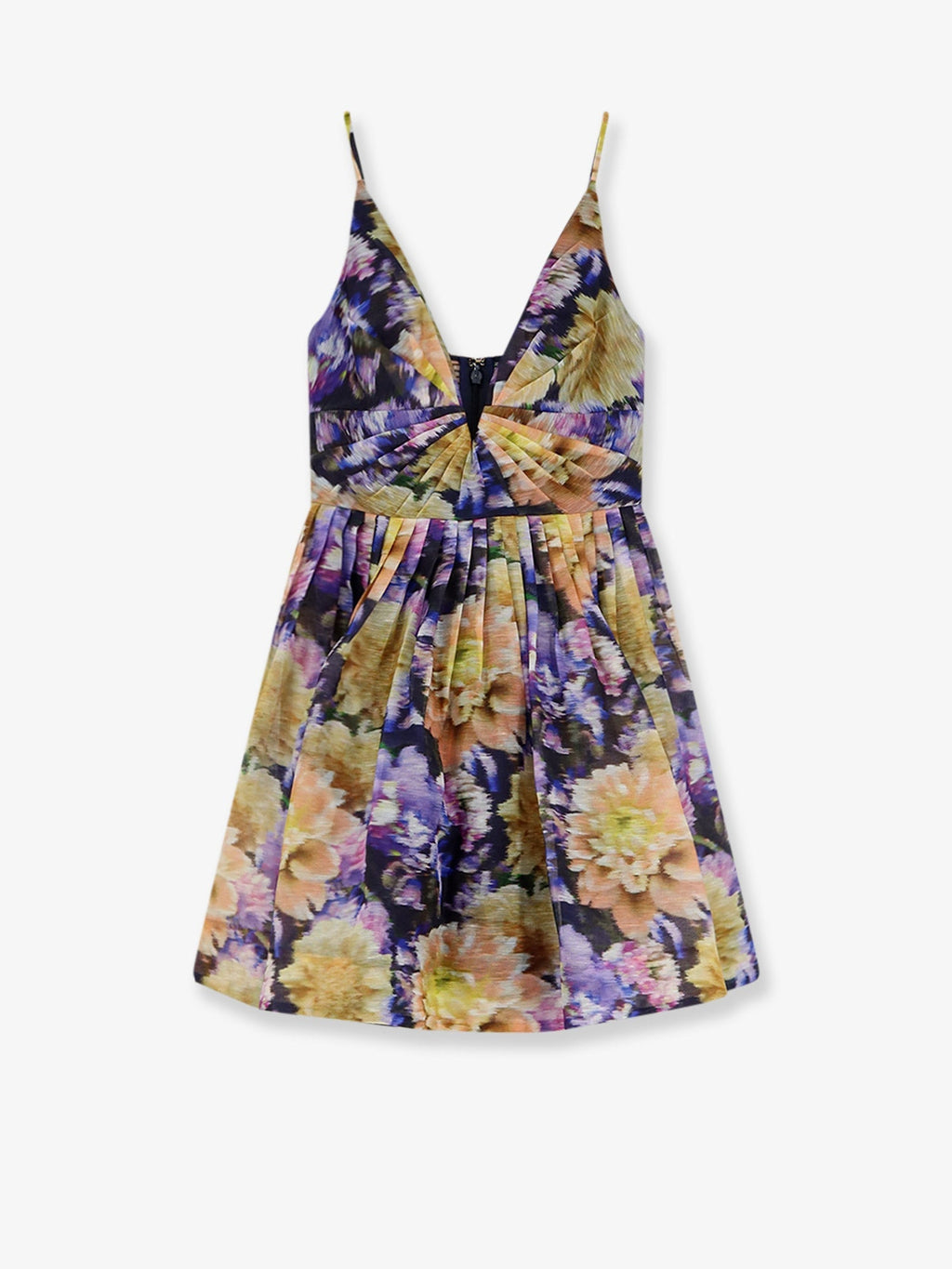 Zimmermann Women Luna Silk And Linen Blend Dress With All-Over Floral Print