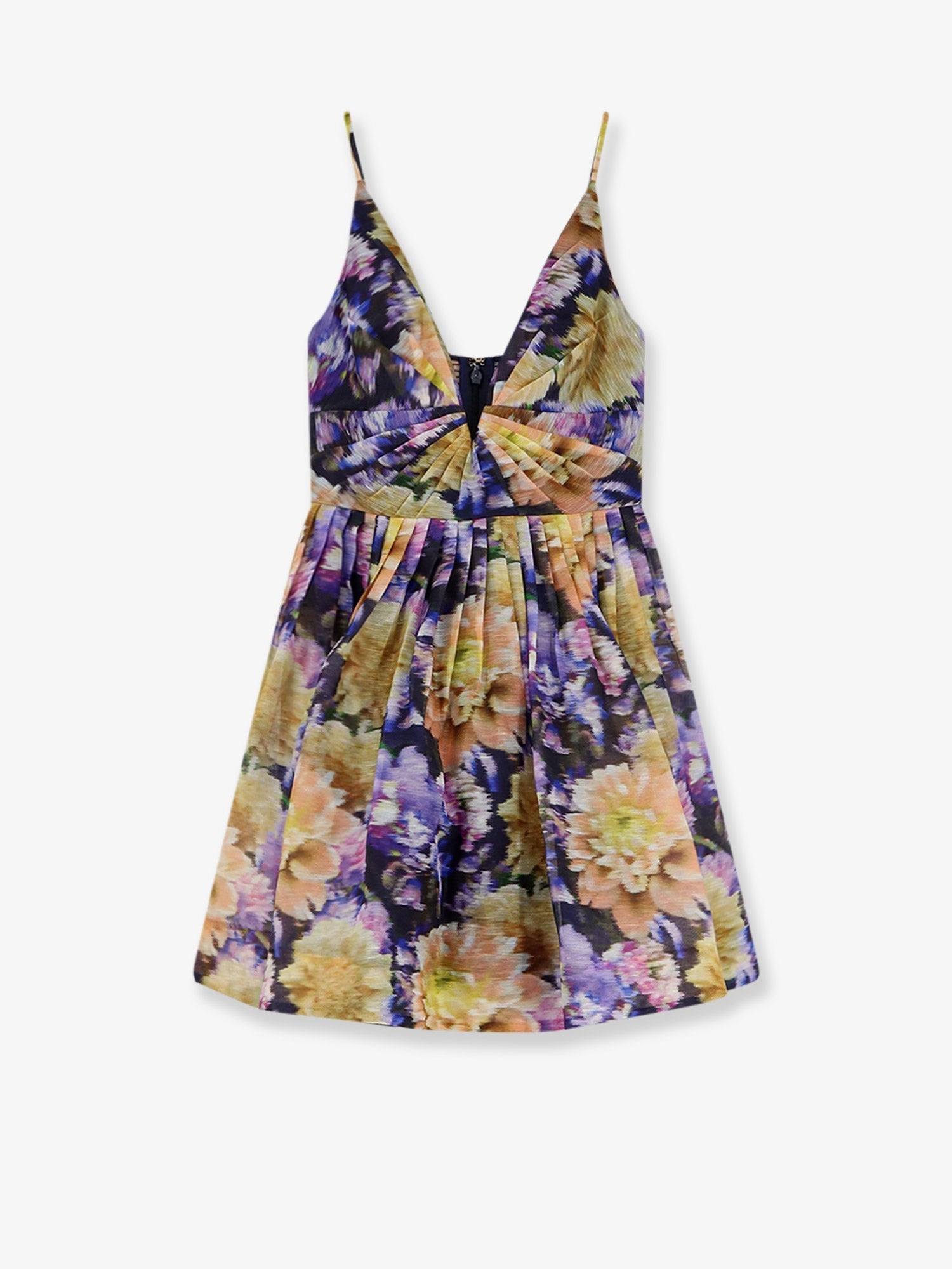 Zimmermann Women Luna Silk And Linen Blend Dress With All-Over Floral Print