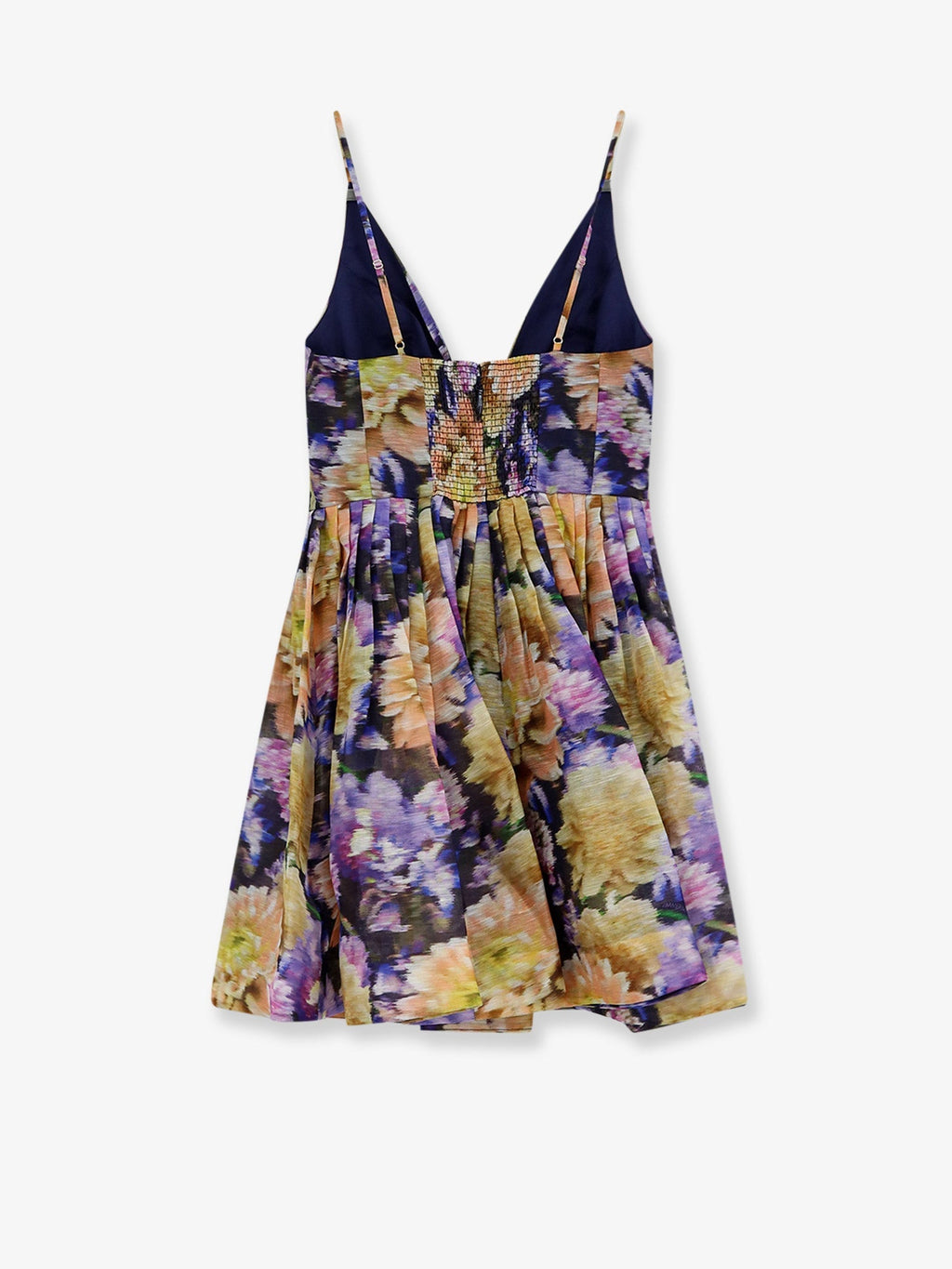 Zimmermann Women Luna Silk And Linen Blend Dress With All-Over Floral Print