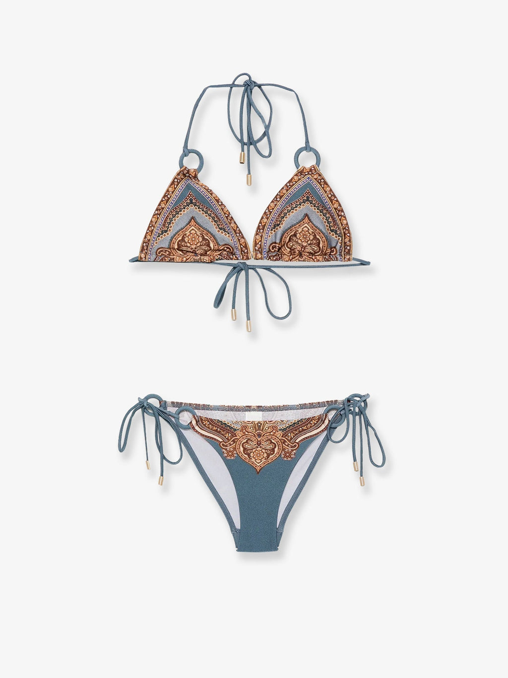 Zimmermann Women Mahon Nylon Bikini With Paisley Print