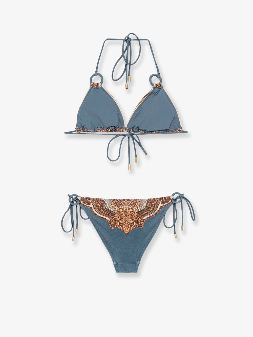 Zimmermann Women Mahon Nylon Bikini With Paisley Print