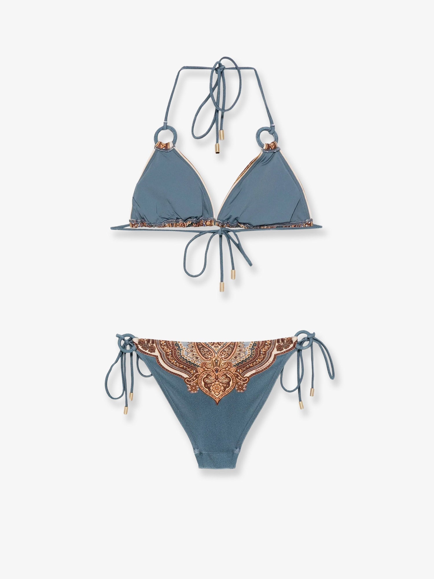 Zimmermann Women Mahon Nylon Bikini With Paisley Print