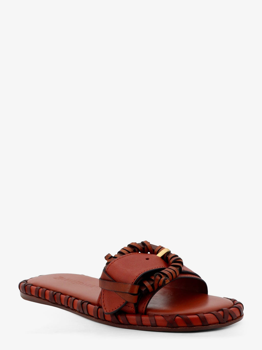 Zimmermann Women Alchemy Leather Sandals With Woven Details