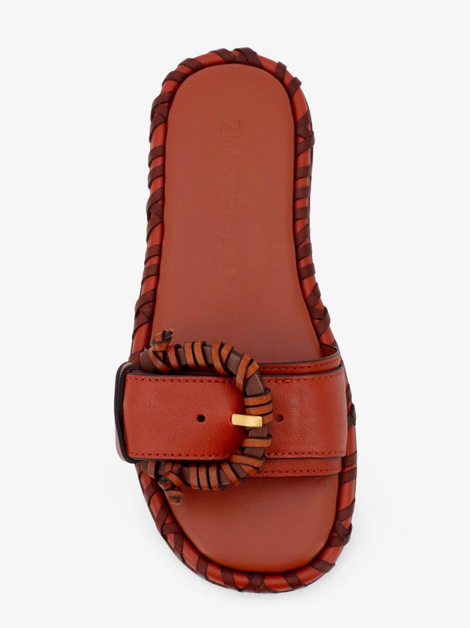 Zimmermann Women Alchemy Leather Sandals With Woven Details