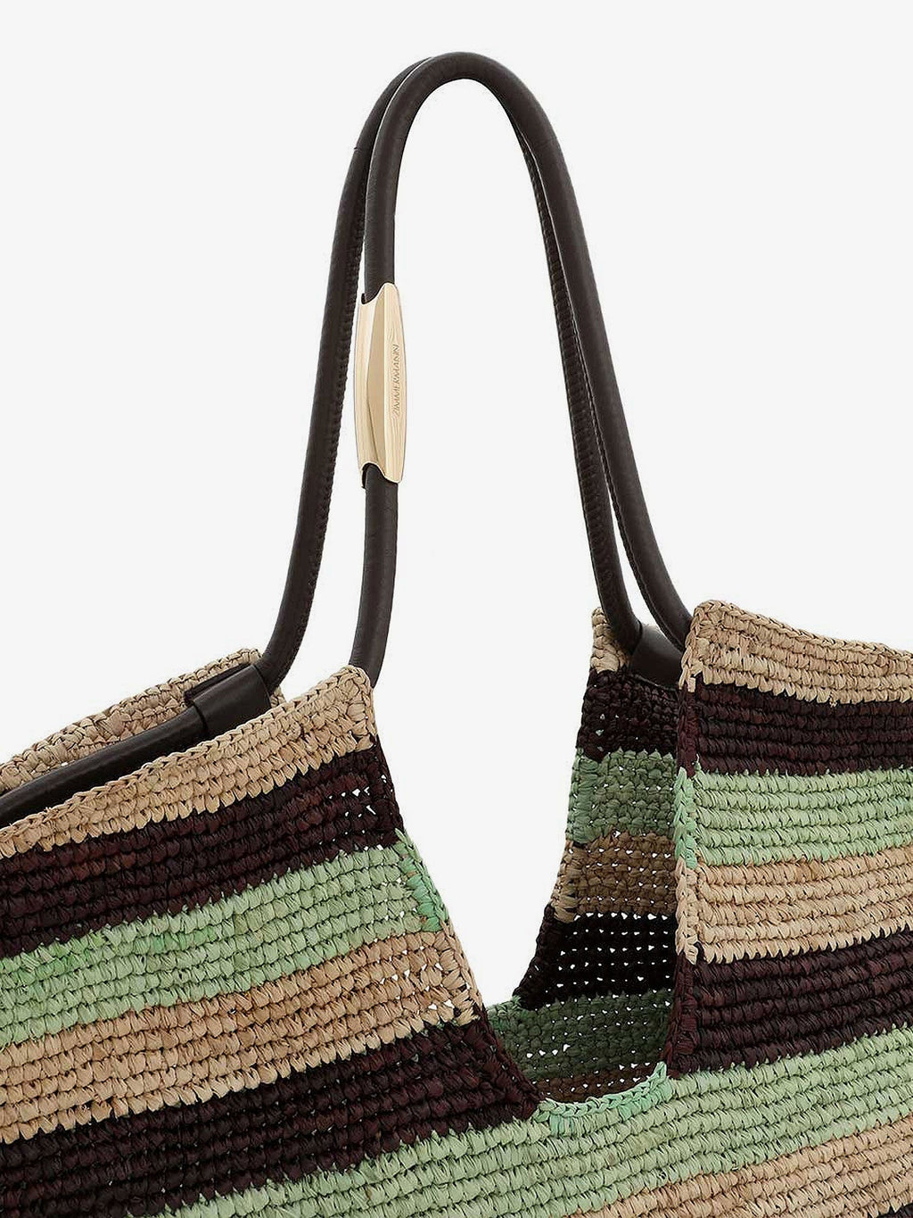 Zimmermann Women Golden Time Rafia Shoulder Bag With Fringe
