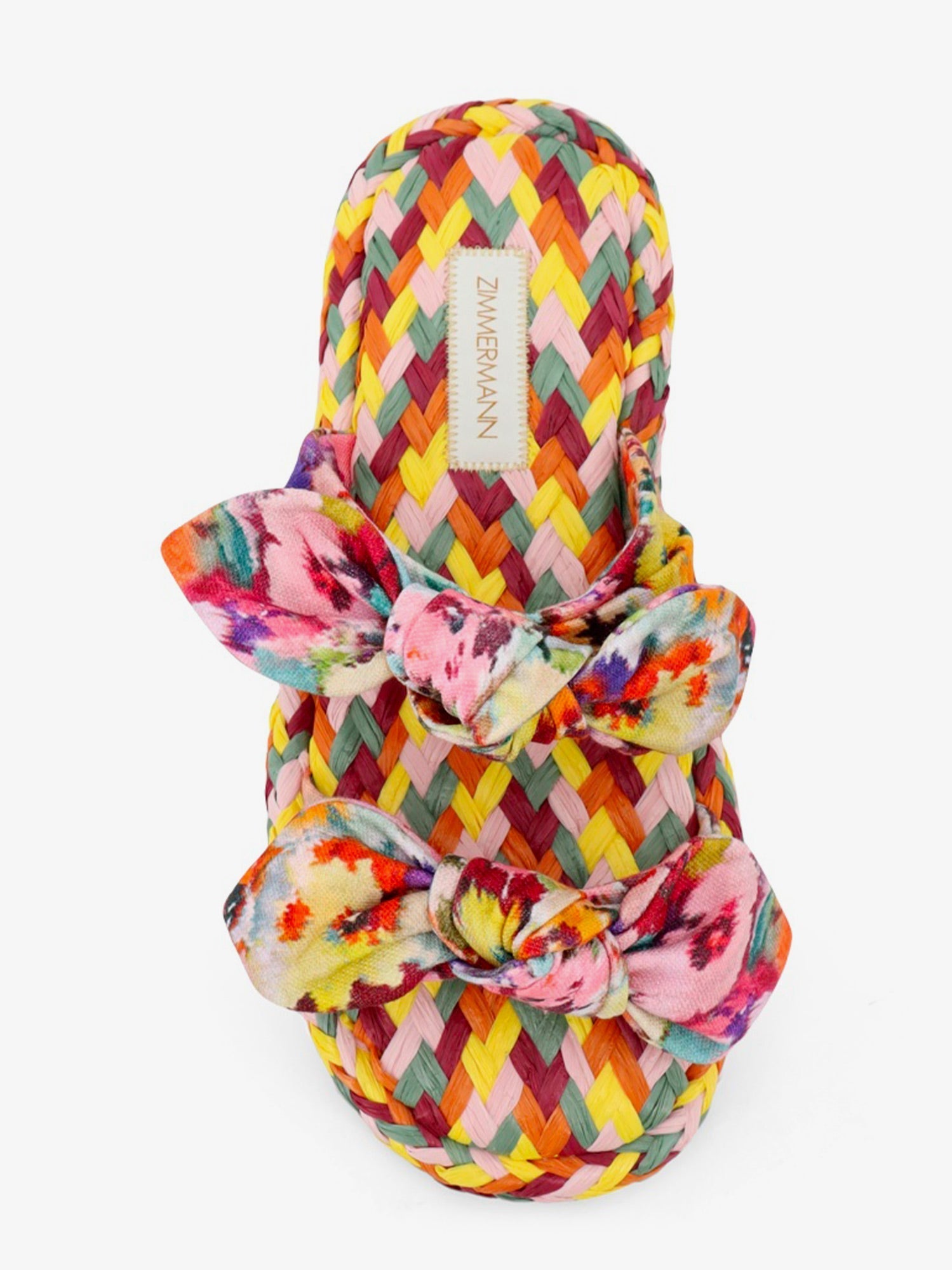 Zimmermann Women Multicolored Raffia Carousel Sandals