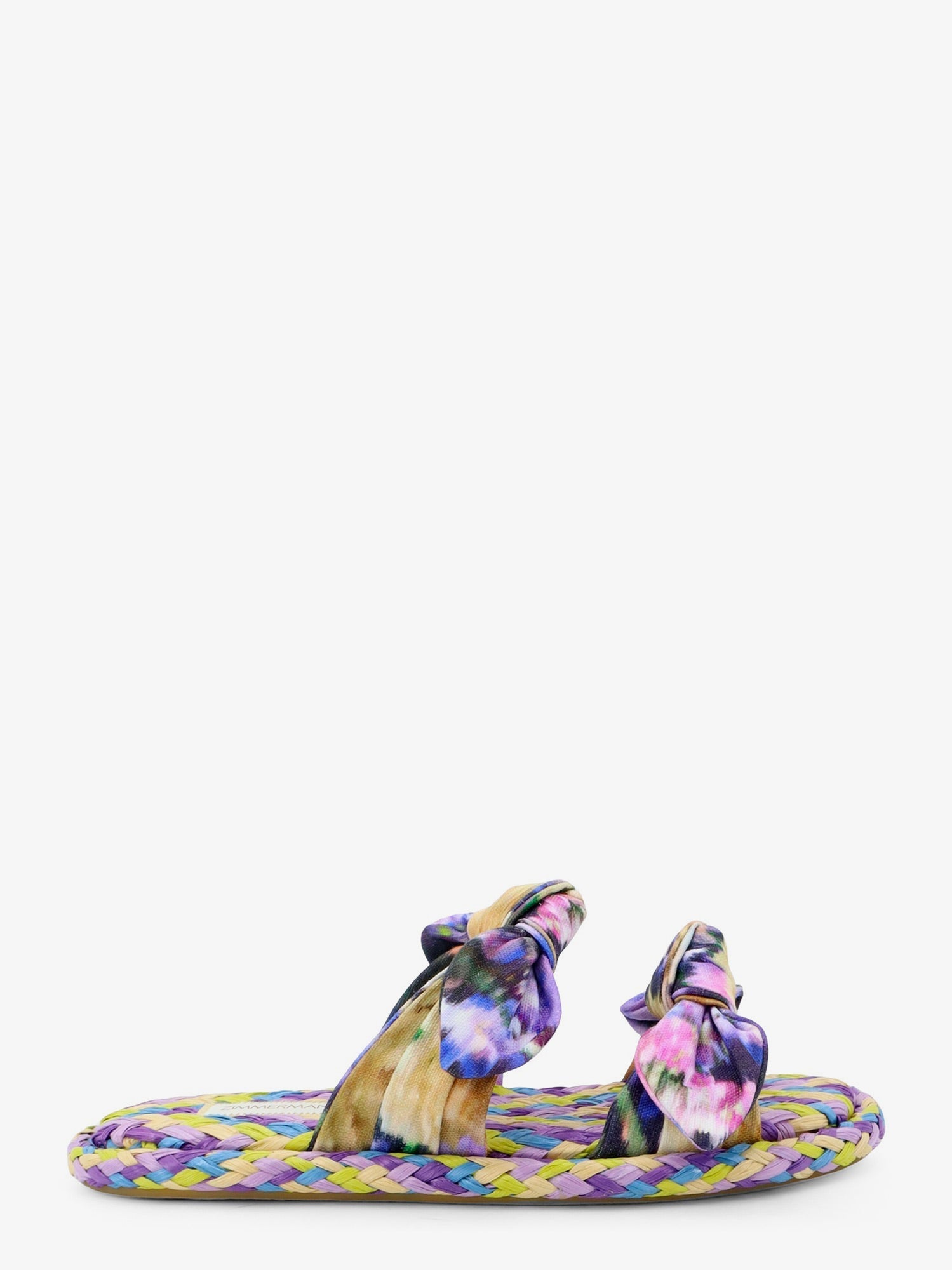 Zimmermann Women Carousel Multicolored Raffia Sandals