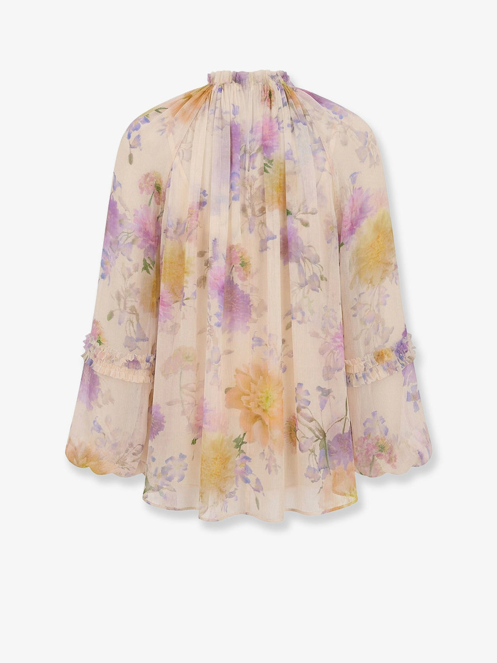 Zimmermann Women Luna Viscose Shirt With Floral Print