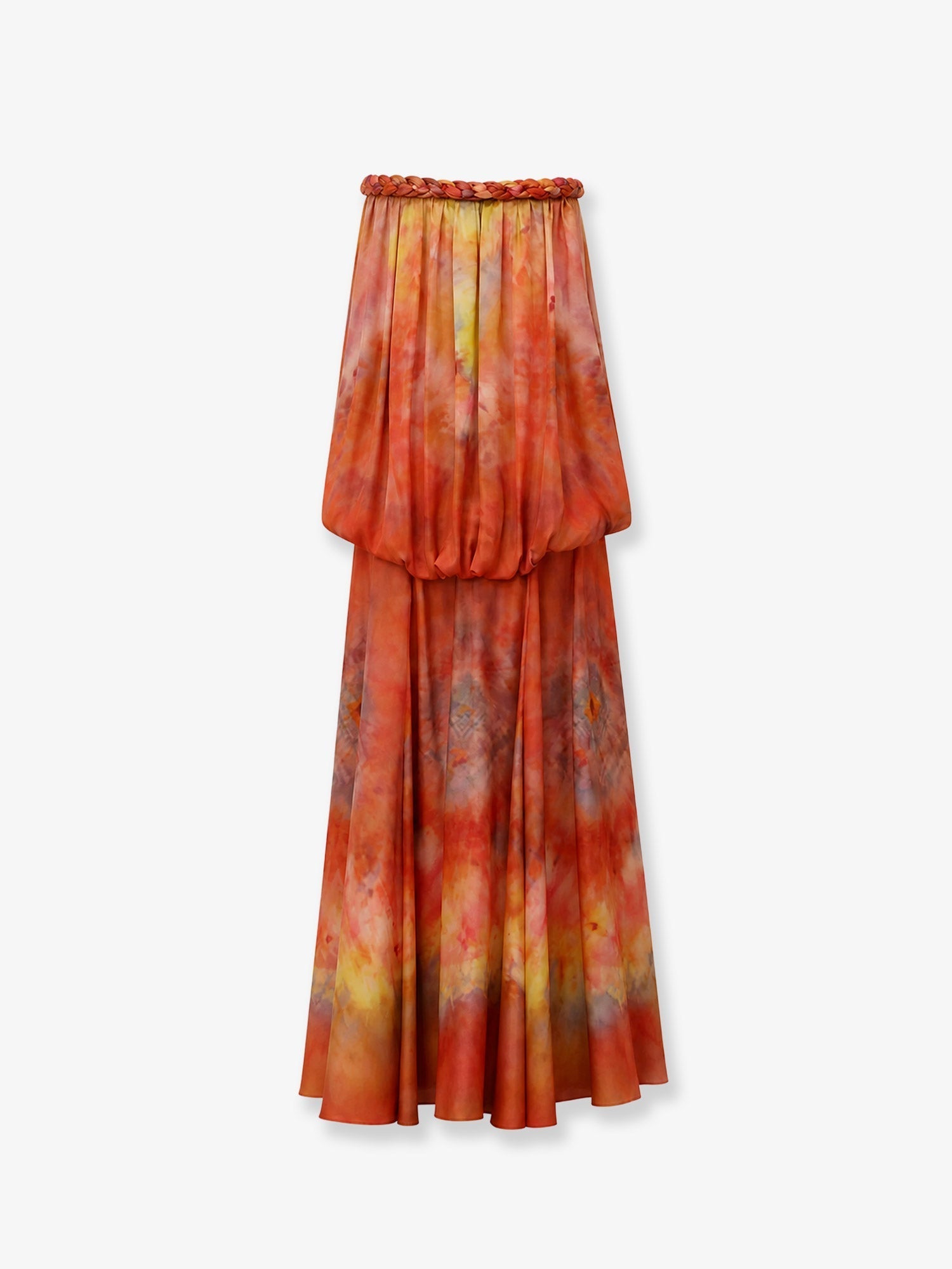 Zimmermann Women Luna Twist Bandeau Gown Silk Dress