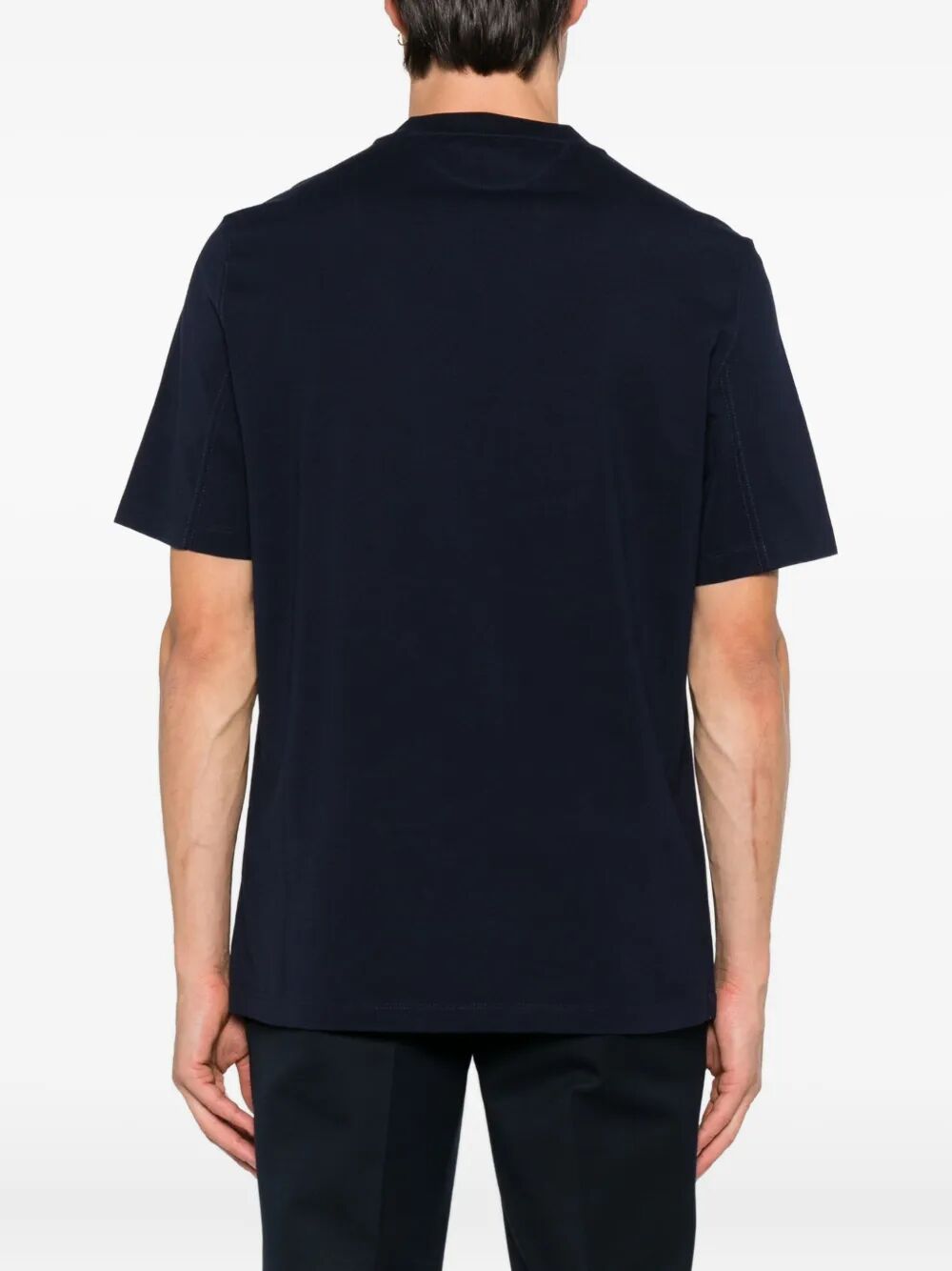 Brunello Cucinelli Men Cotton Jersey Crew Neck T-Shirt With Logo