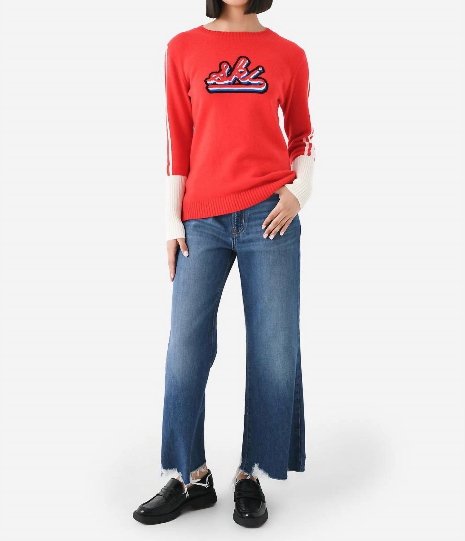 Apres Crew Sweater In Red