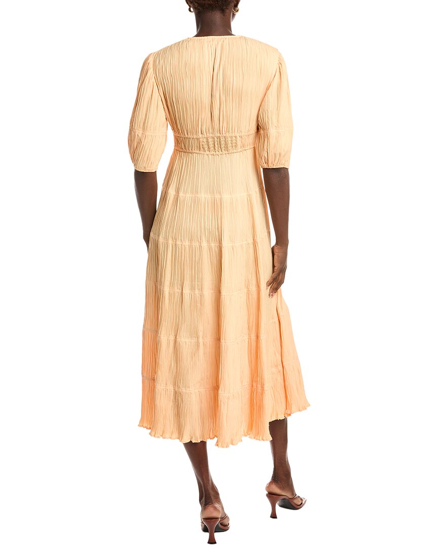 Maje Twisted Front Midi Dress