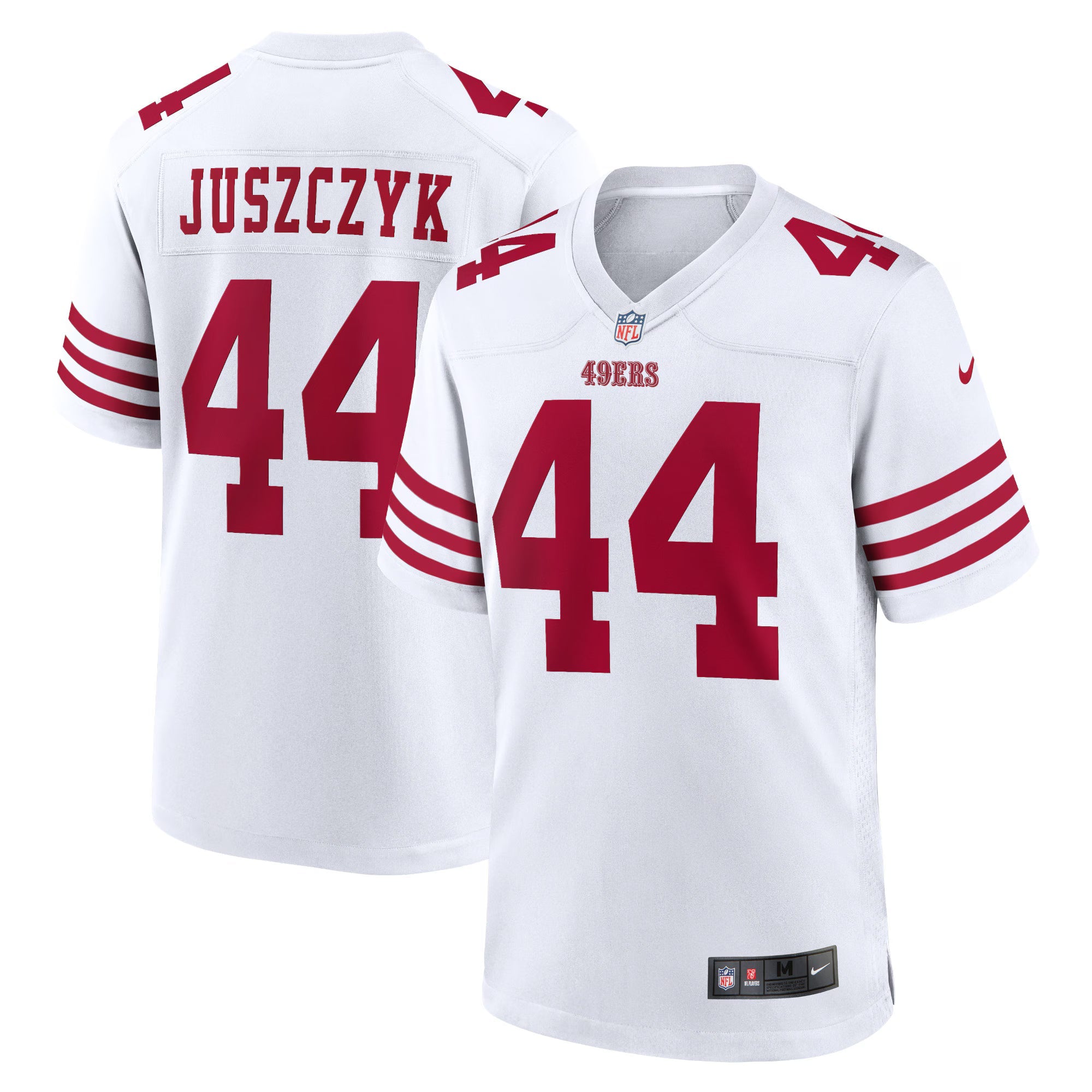 San Francisco 49ers Kyle Juszczyk White Player Game Jersey