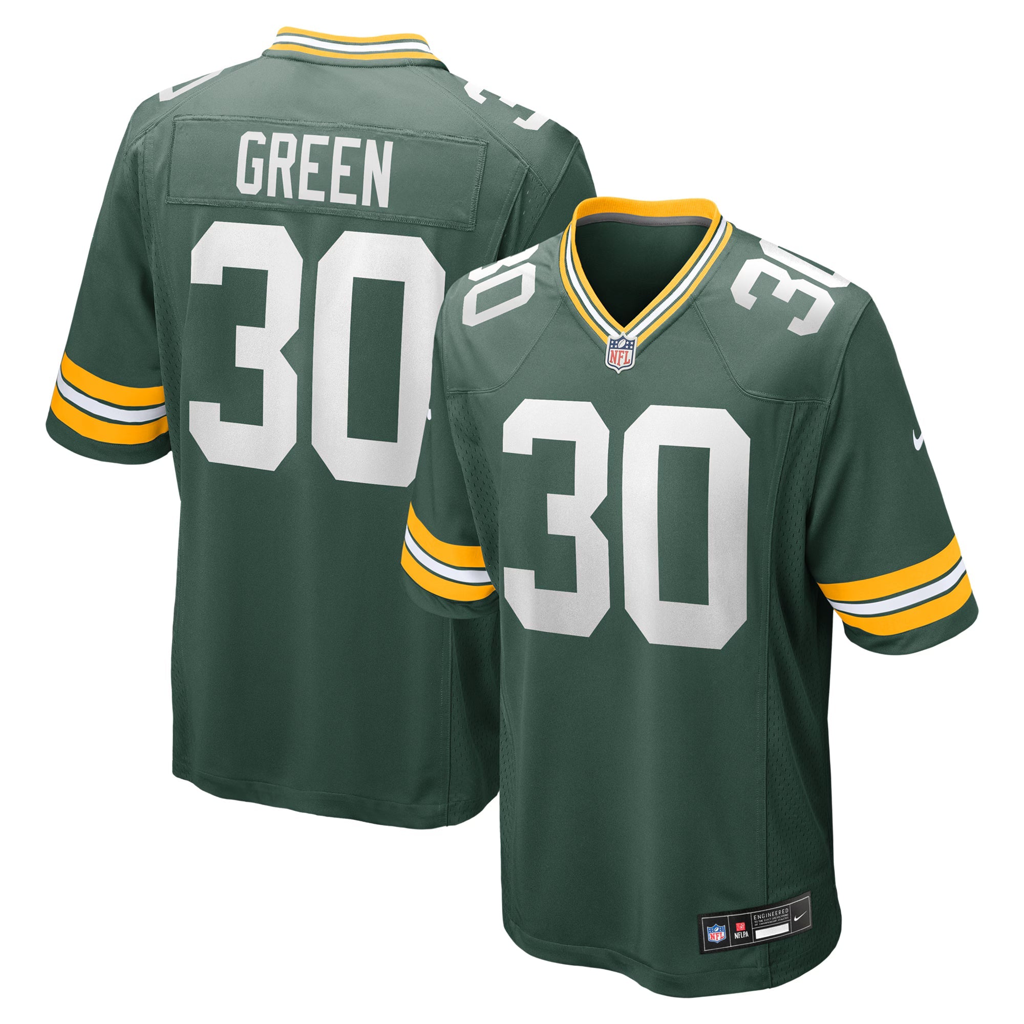 Green Bay Packers Ahman Green Green Team Retired Player Game Jersey