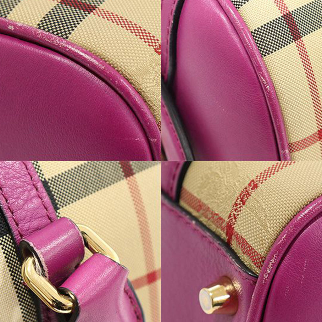Horspberry Check Canvas Alchester Convertible Satchel Small