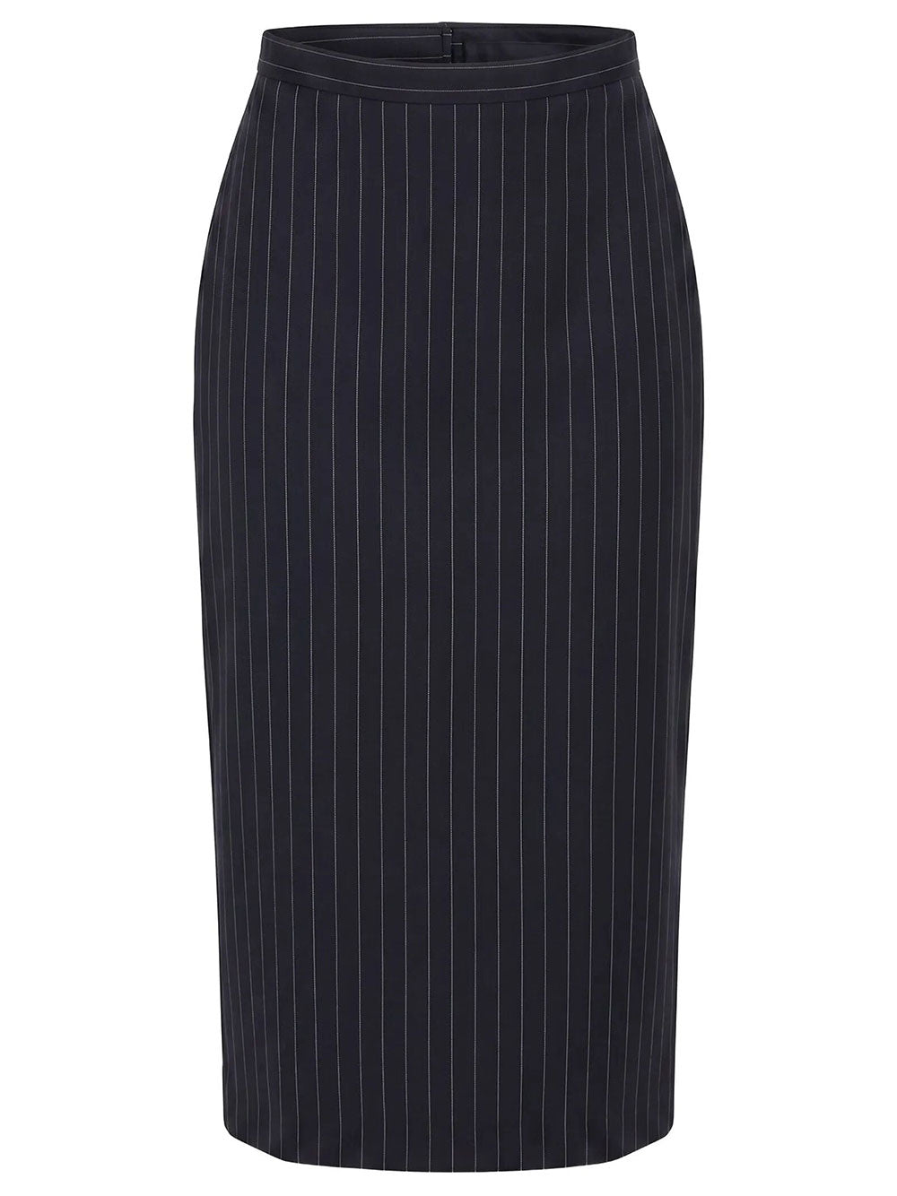 Givenchy Women Midi Striped Wool Skirt