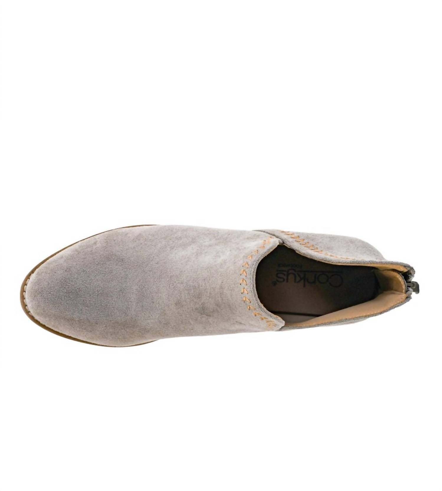 Women's Faux Suede Bluffin Bootie In Grey
