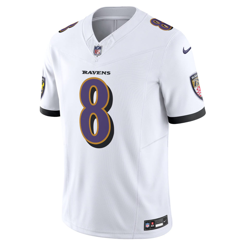 Baltimore Ravens Lamar Jackson White Vapor F.U.S.E. Limited Jersey