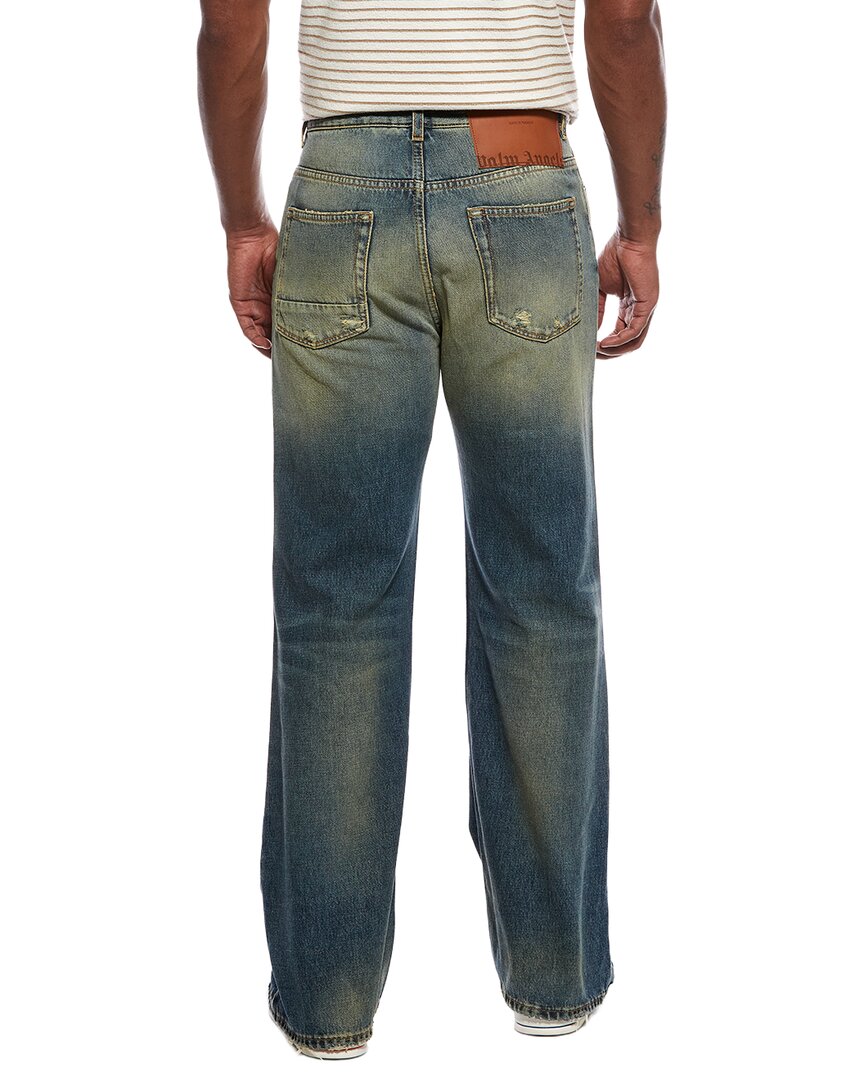 Palm Angels Distressed Straight Jean