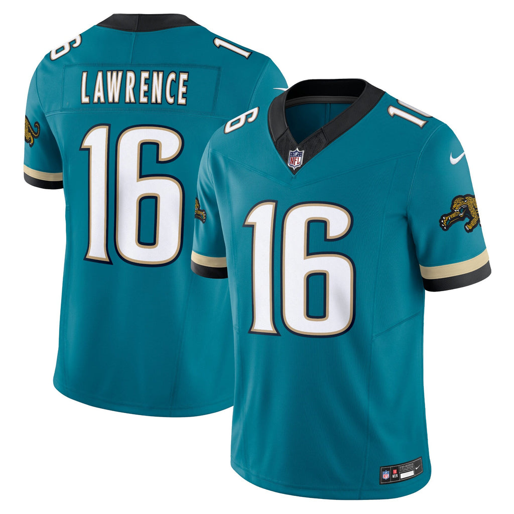 Jacksonville Jaguars Trevor Lawrence Teal Prowler Throwback Vapor F.U.S.E. Limited Jersey