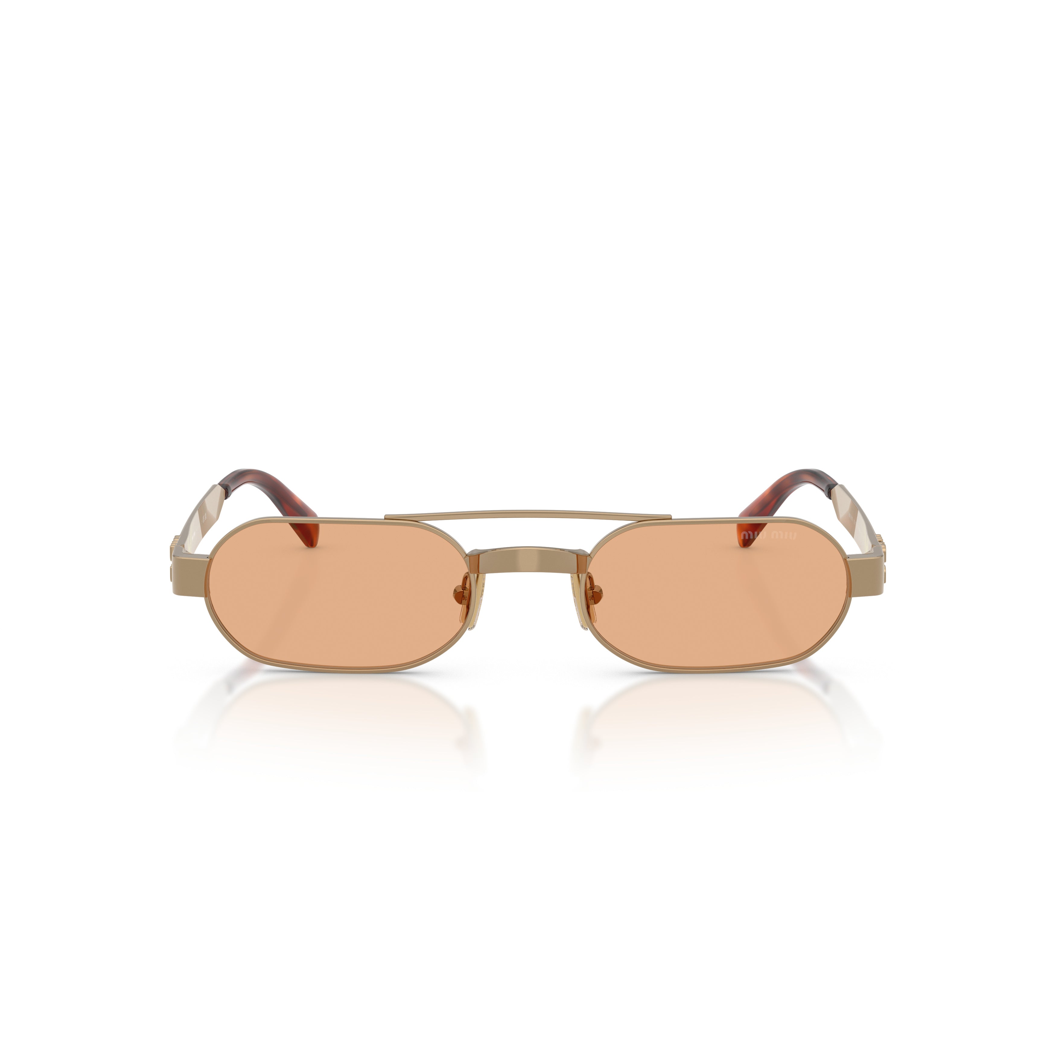 0Mu B52S Rectangular Metal Frame Sunglasses