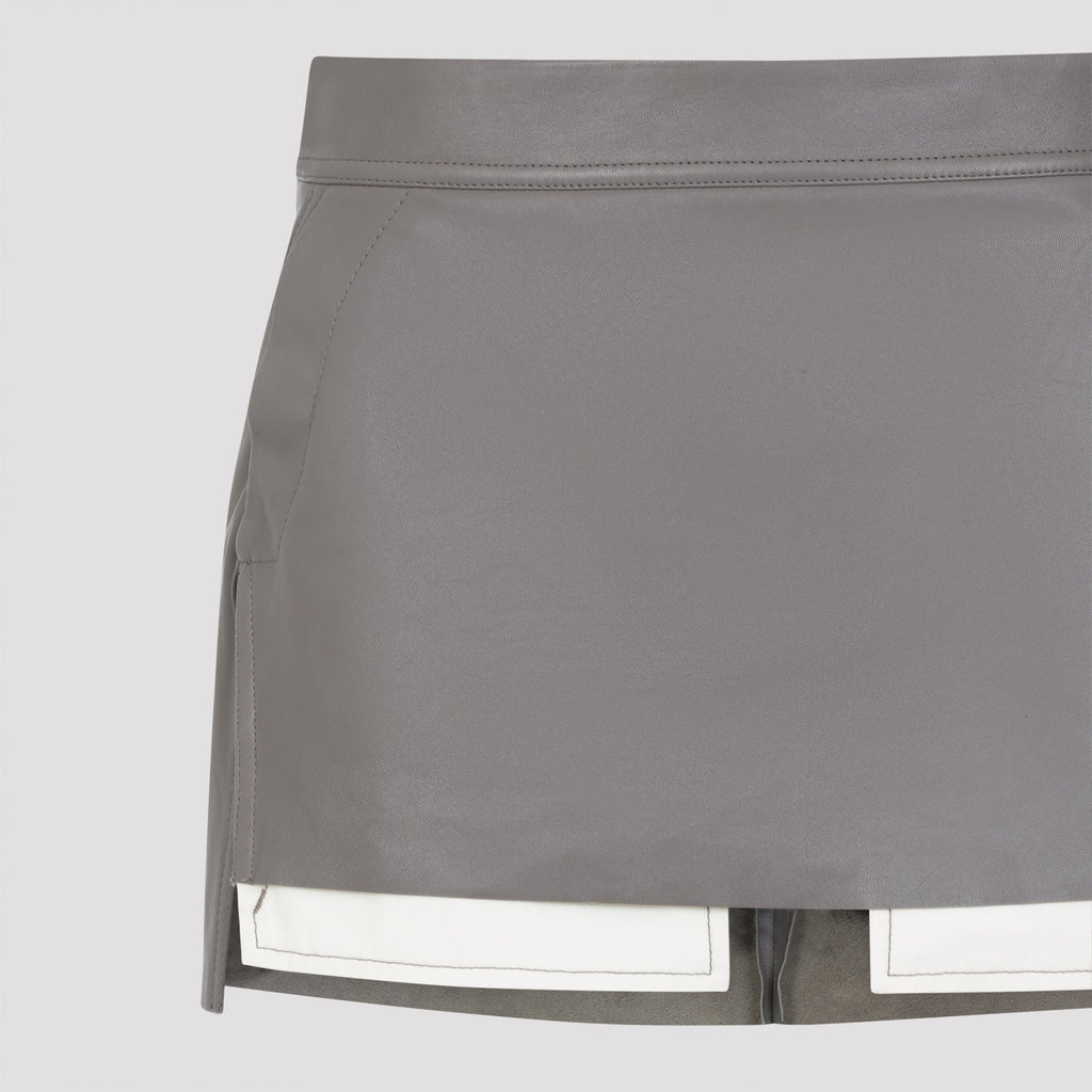 Rick Owens Fog Cutoff Mini Skirt Women