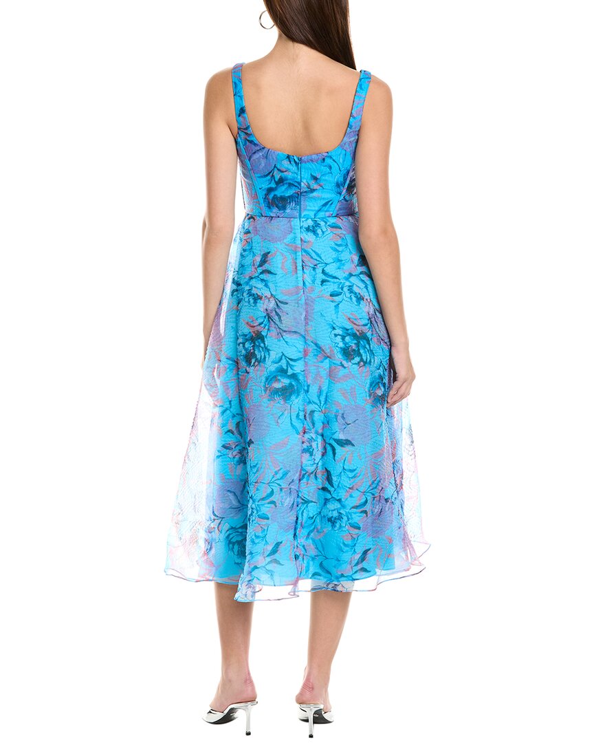 ML Monique Lhuillier Elodie Organza Midi Dress