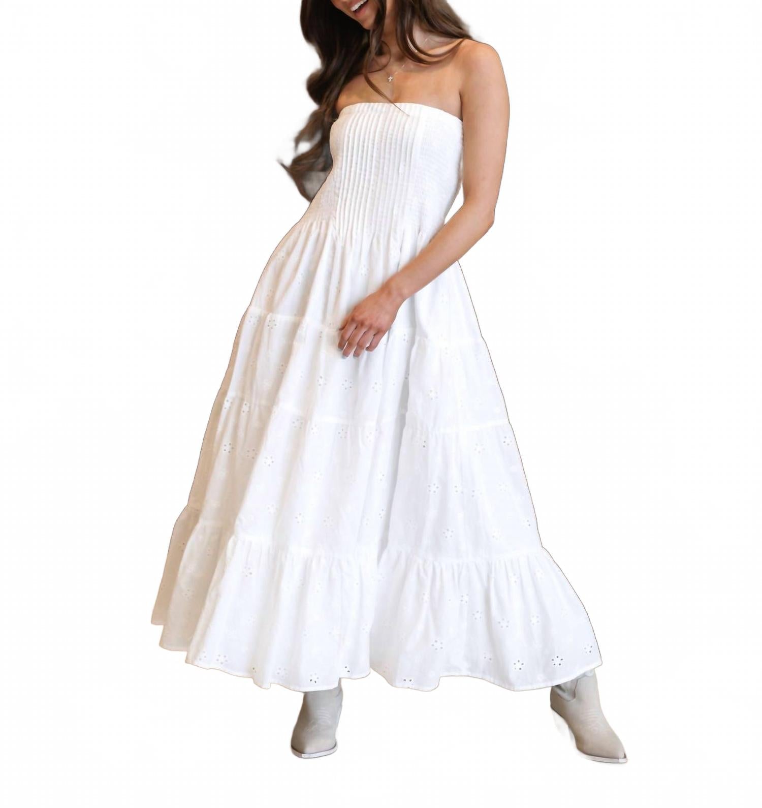 Hadley Dress In White