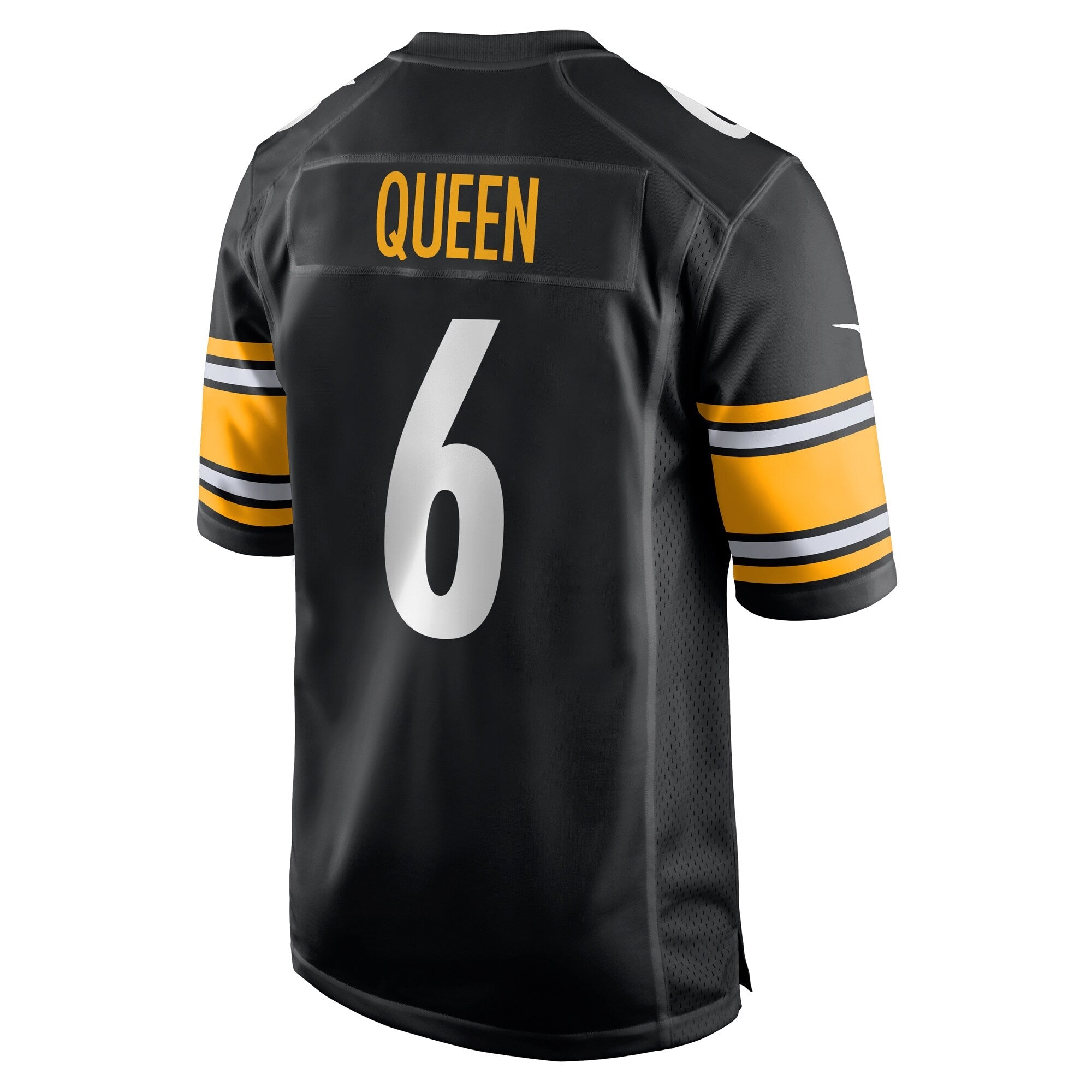 Pittsburgh Steelers Patrick Queen Black Game Player Jersey