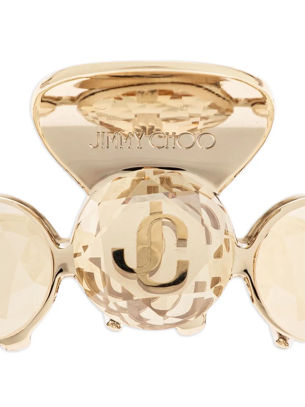 Jimmy Choo Women Gold-Finish Crystal Claw Hair Clip