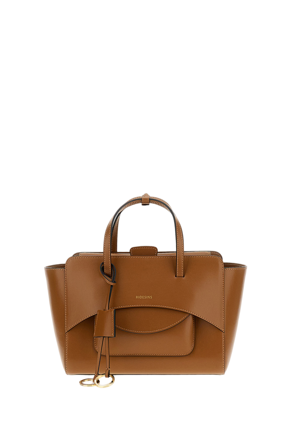 Brown Flap M Leather Crossbody Bag