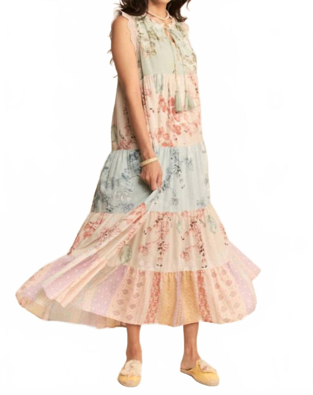 Better Believe Maxi Dress In Sage Multi