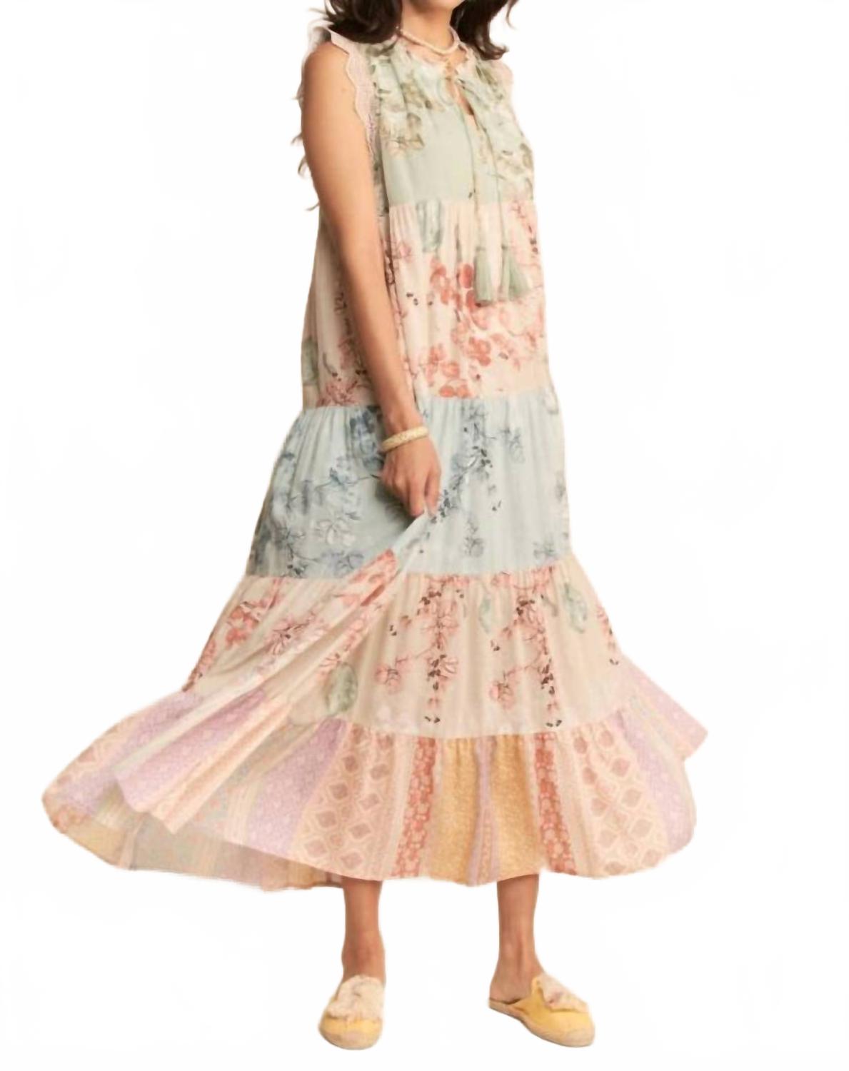 Better Believe Maxi Dress In Sage Multi
