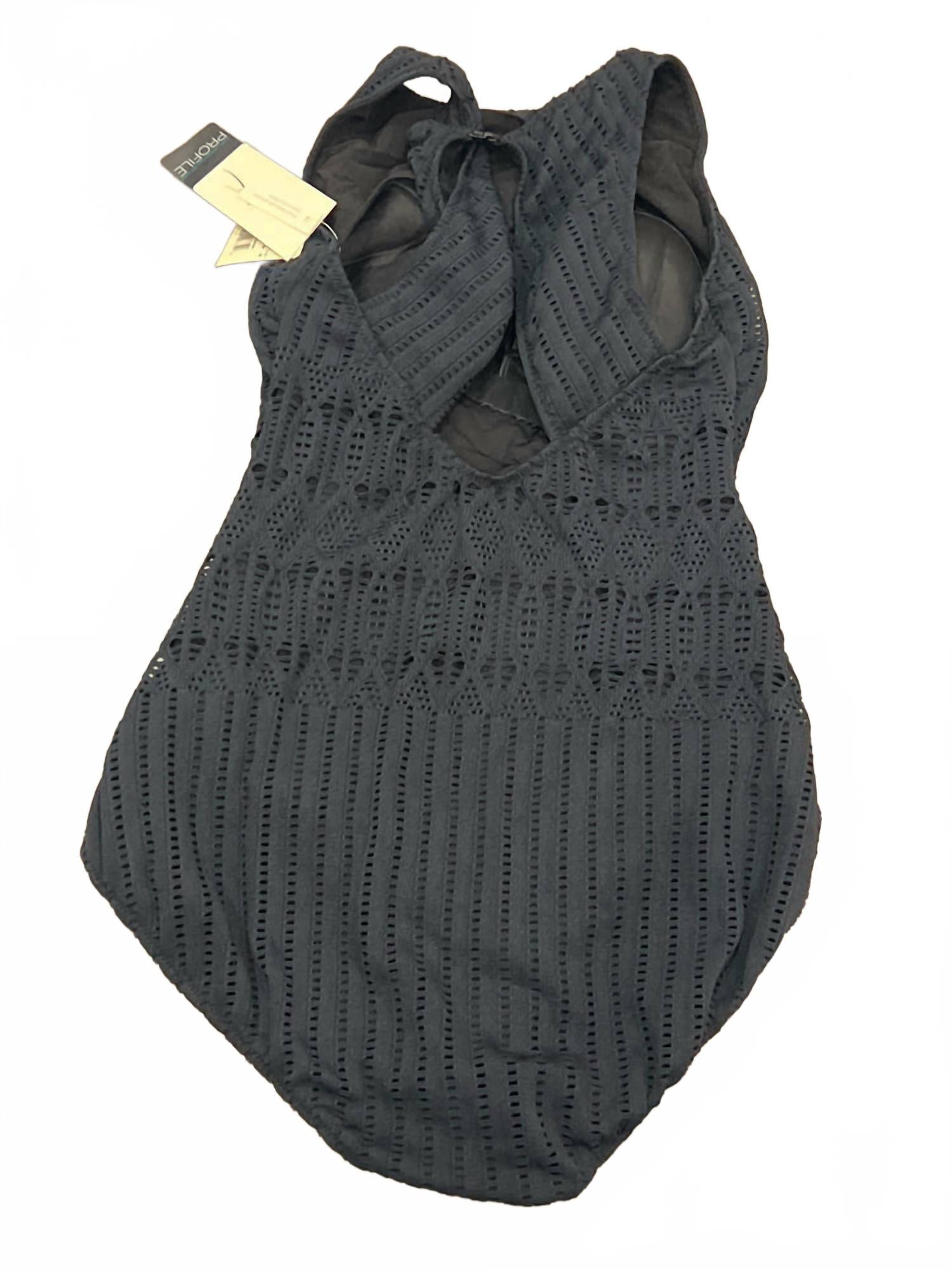 Women's Standard Notre Dame High Neck One Piece In Black