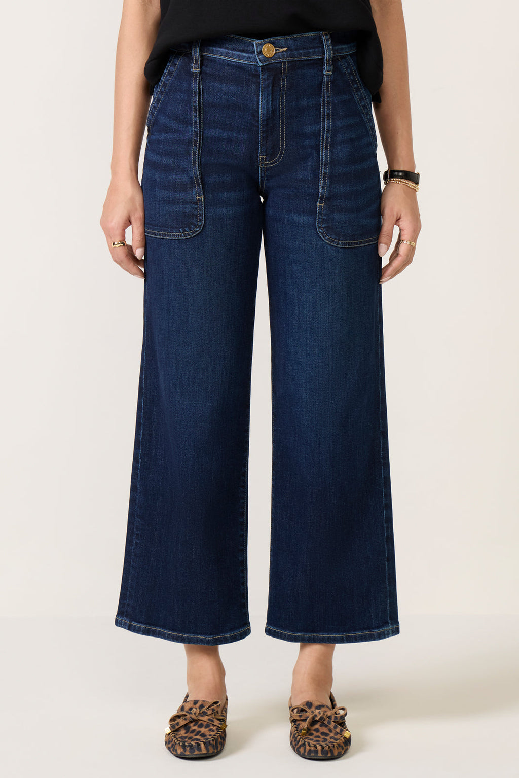 Women's Petite Avery Pork Chop Pocket Straight Jean