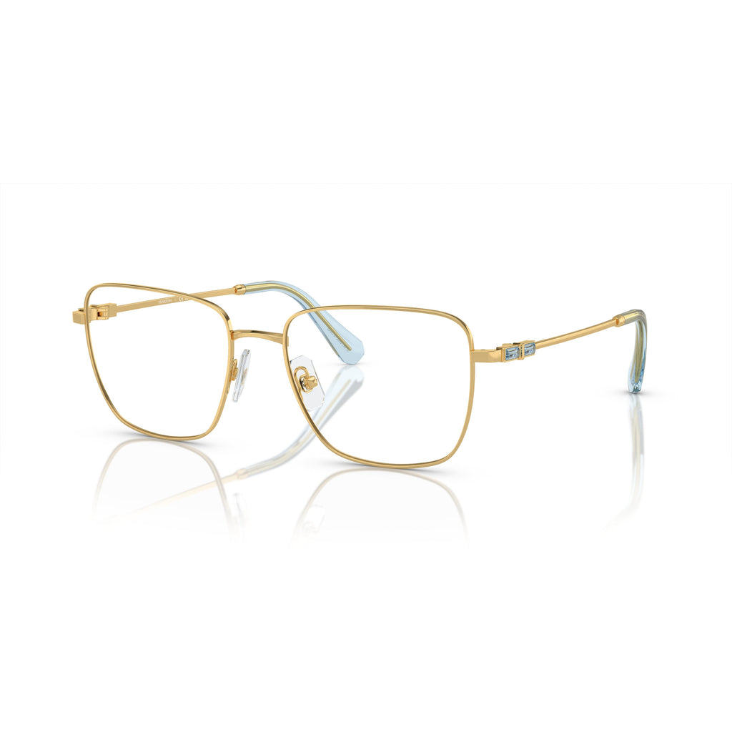 0Sk1003 Delicate Gold Metal Frame Sunglasses with Gradient Temples