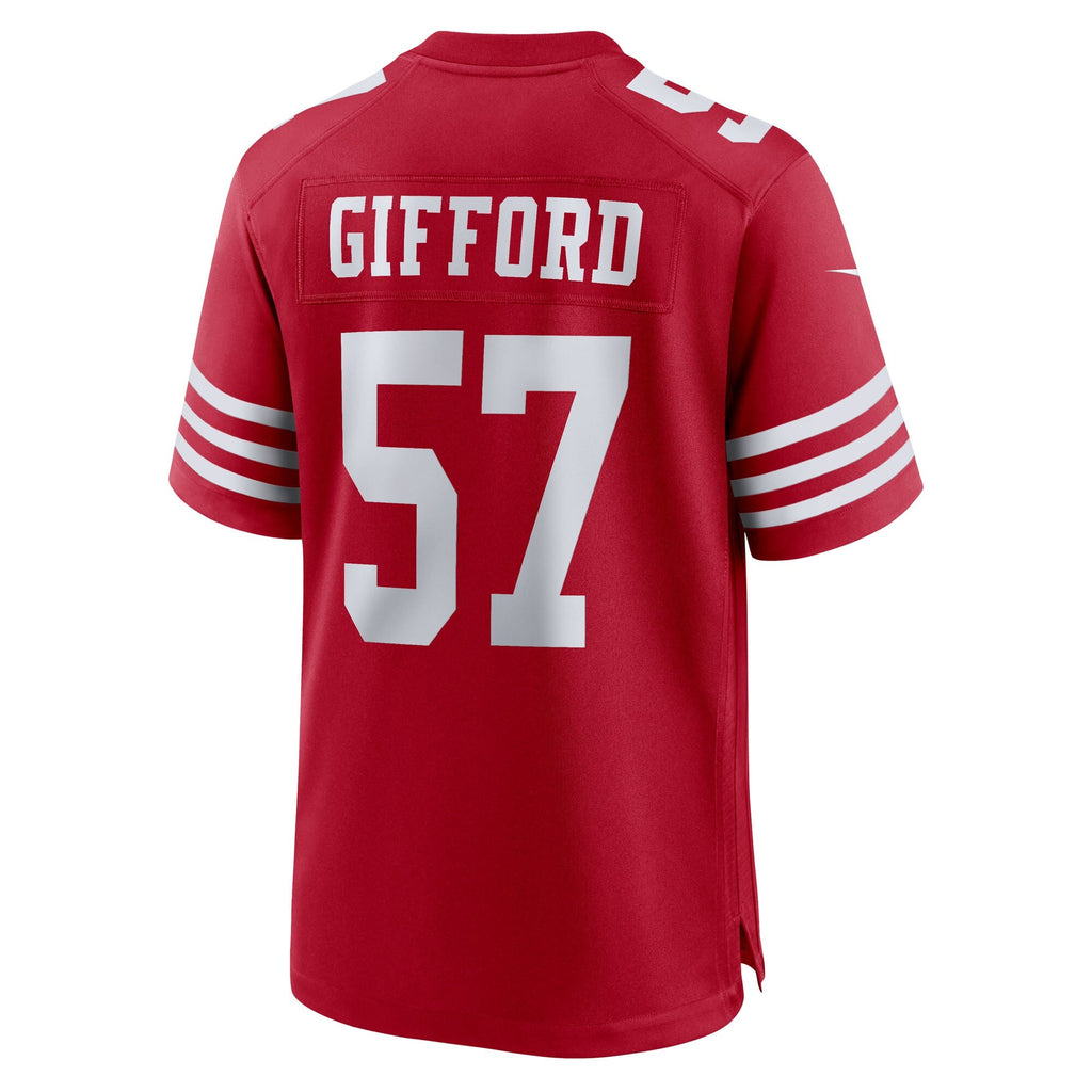 San Francisco 49ers Luke Gifford Scarlet Team Game Jersey