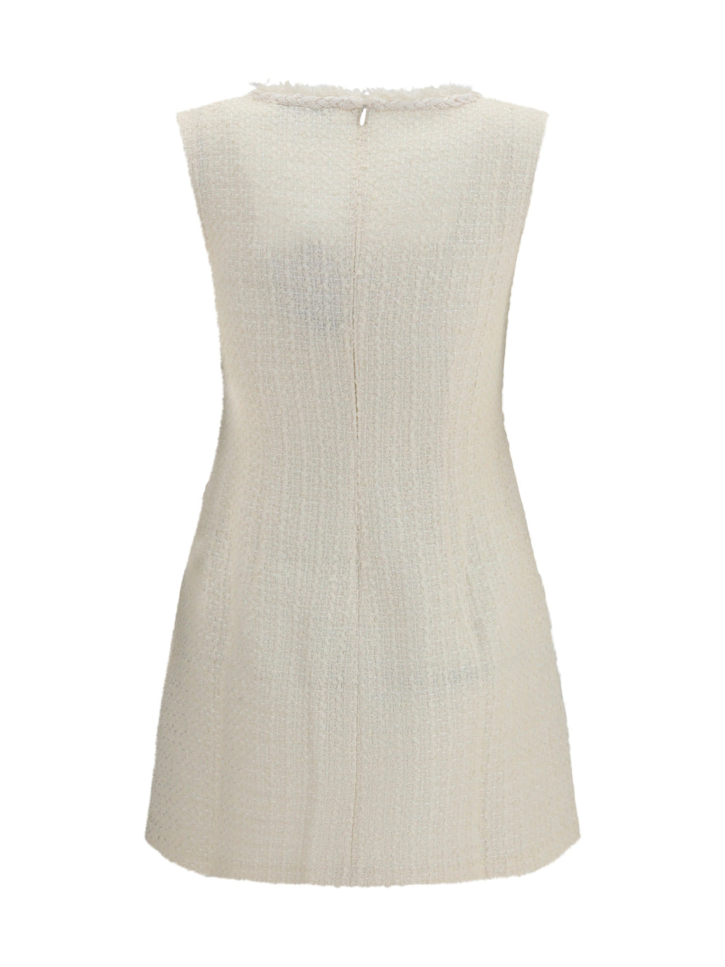Self-Portrait Women Sleeveless Bouclé Mini Dress