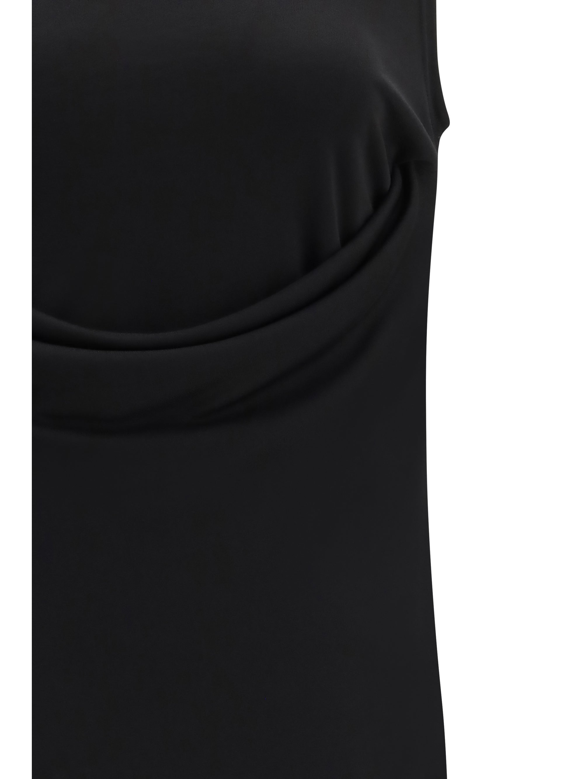 Ami Paris Women Sleeveless Top With Lavallière Neckline In Jersey