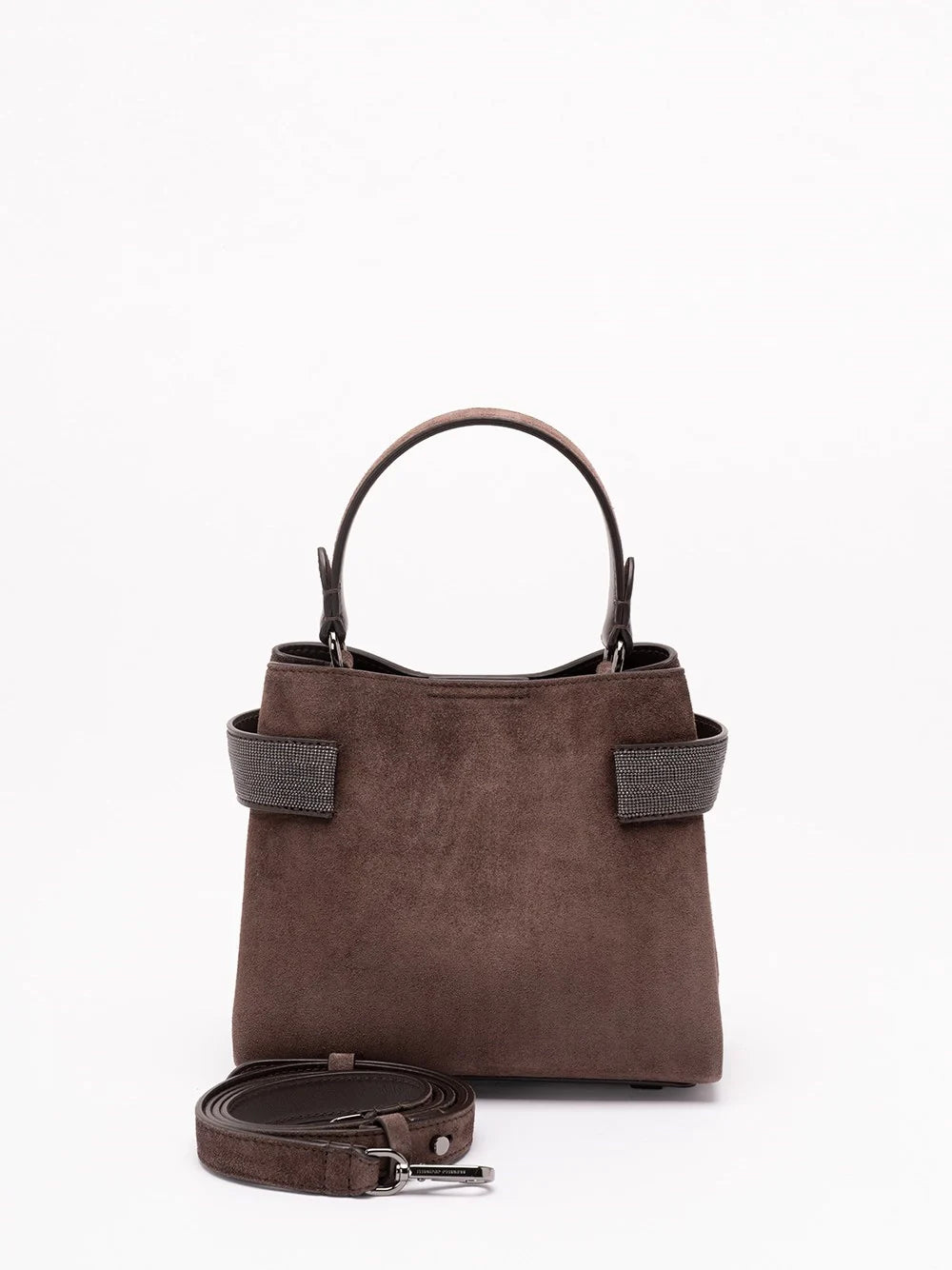 Brunello Cucinelli Women Small Soft Velour Crossbody Bag