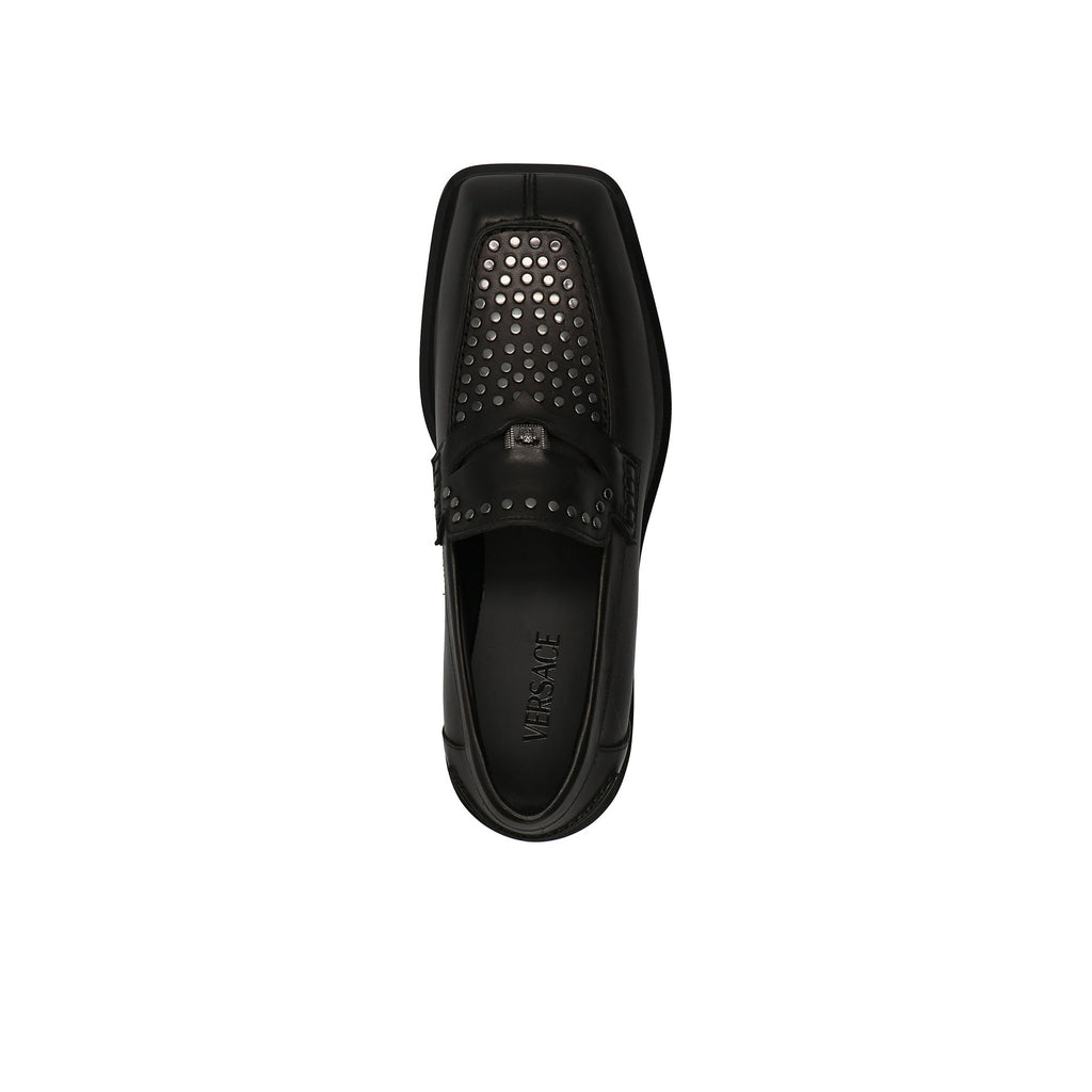 Versace Medusa Leather Loafers Men