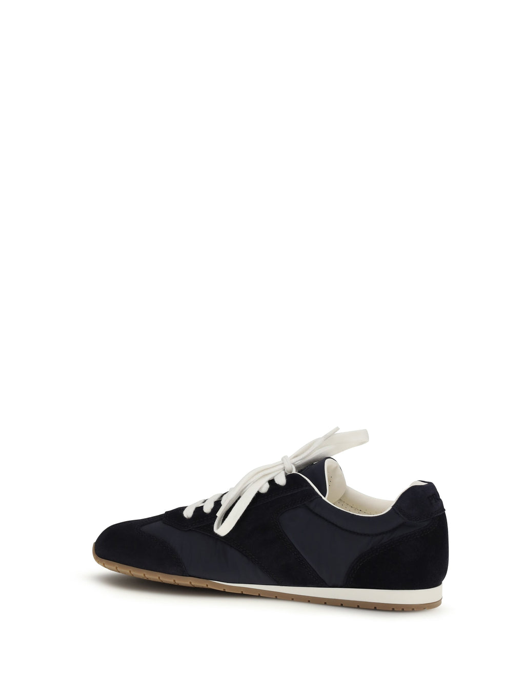 Prada Men Suede And Fabric Sneakers