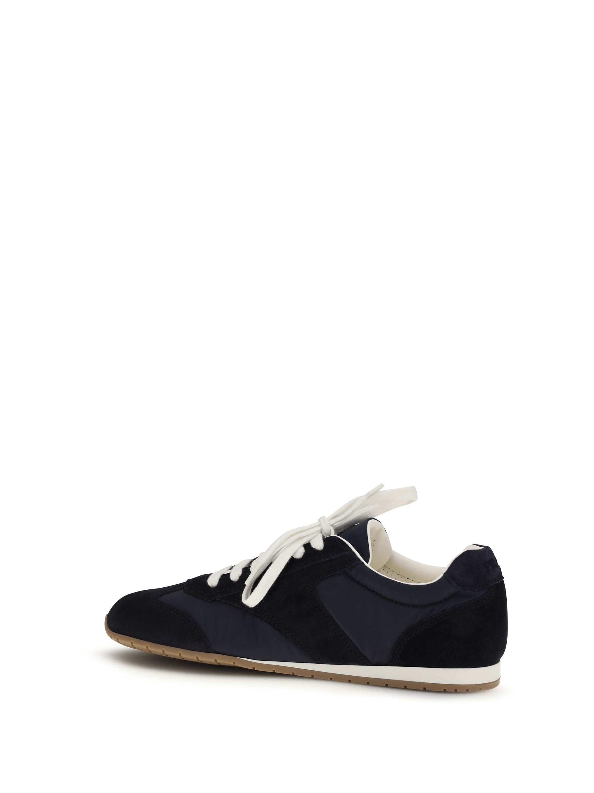 Prada Men Suede And Fabric Sneakers