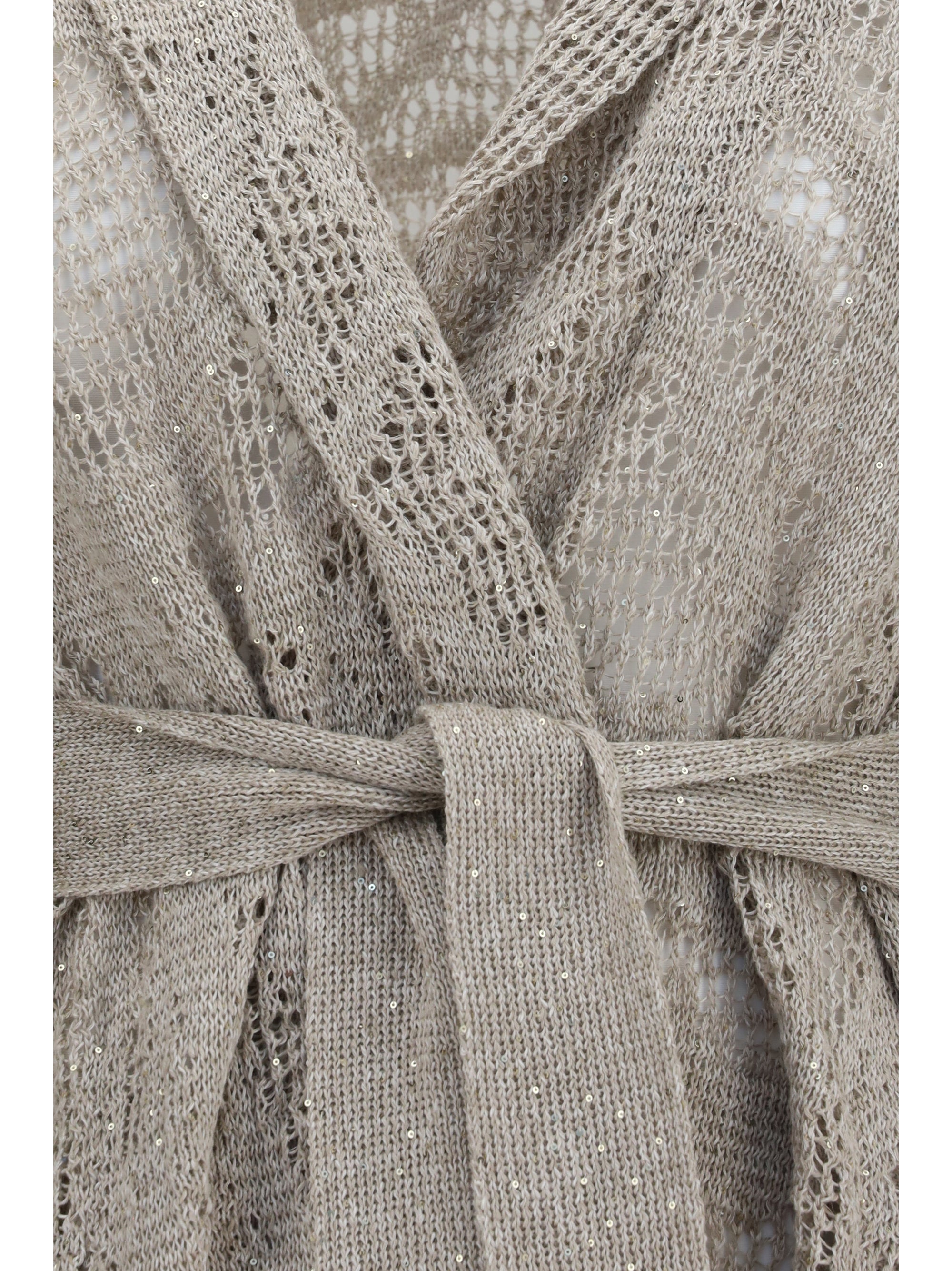 Brunello Cucinelli Women Cotton And Linen Cardigan
