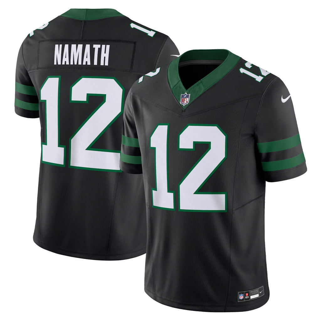 New York Jets Joe Namath Legacy Black Alternate Vapor F.U.S.E. Limited Jersey