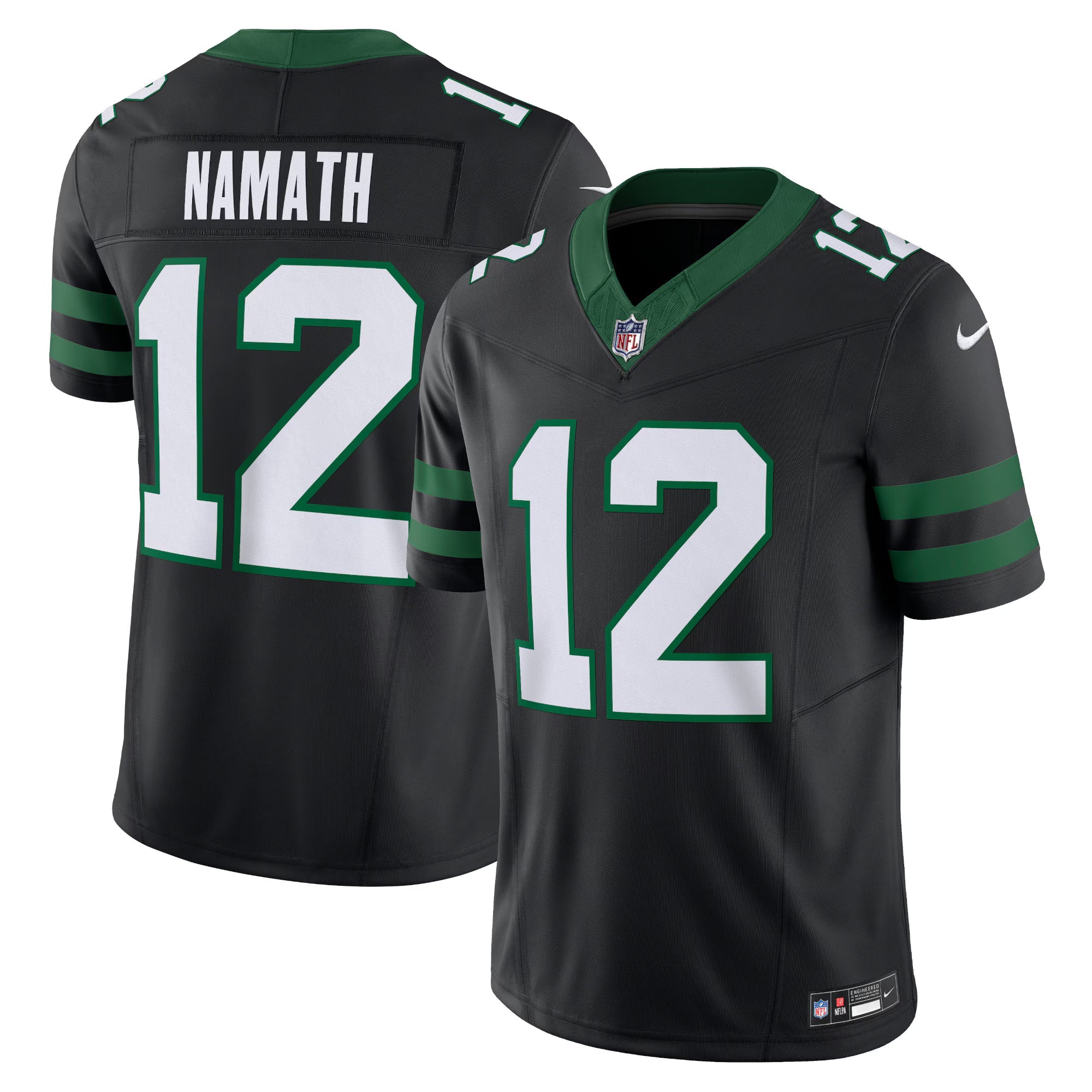 New York Jets Joe Namath Legacy Black Alternate Vapor F.U.S.E. Limited Jersey