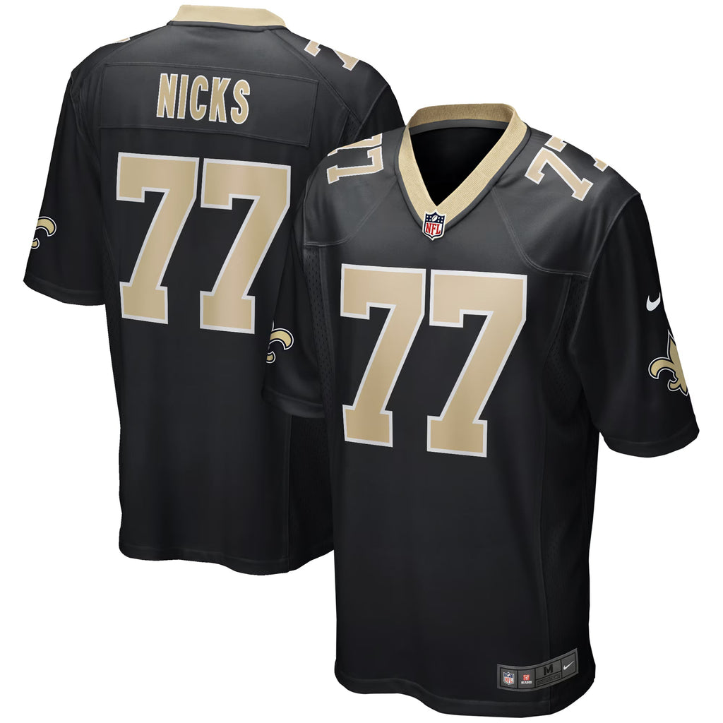 New Orleans Saints Carl Nicks Black Game Retired Player Jersey