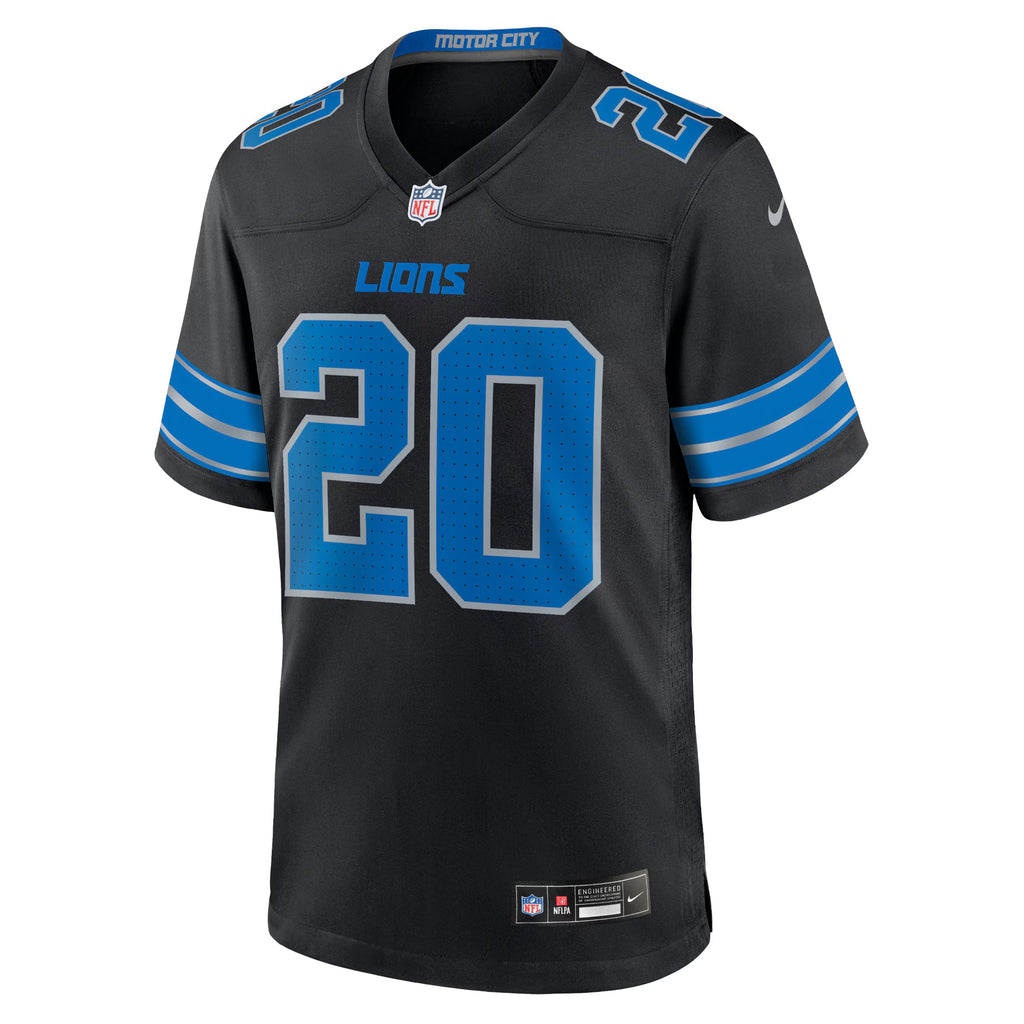 Detroit Lions Barry Sanders Black 2nd Alternate Retired Player Game Jersey