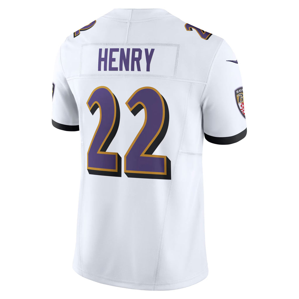 Baltimore Ravens Derrick Henry White Vapor F.U.S.E. Limited Jersey