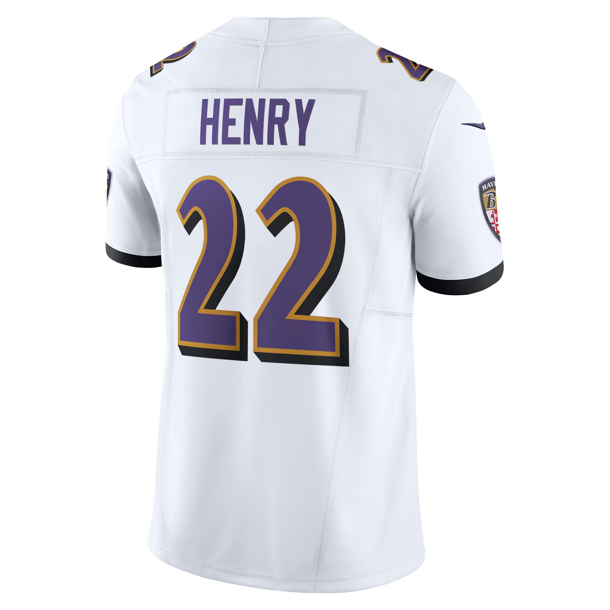 Baltimore Ravens Derrick Henry White Vapor F.U.S.E. Limited Jersey